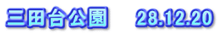 三田台公園　　28.12.20