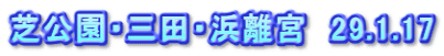 芝公園・三田・浜離宮　29.1.17