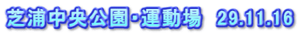 芝浦中央公園・運動場　29.11.16