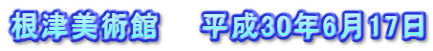 根津美術館　　平成30年6月17日
