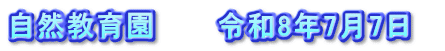 自然教育園　　　令和8年7月7日　