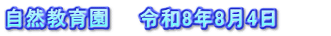 自然教育園　　令和8年8月4日　　　