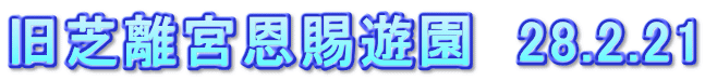 旧芝離宮恩賜遊園　28.2.21