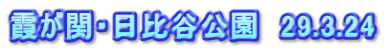 霞が関・日比谷公園　29.3.24